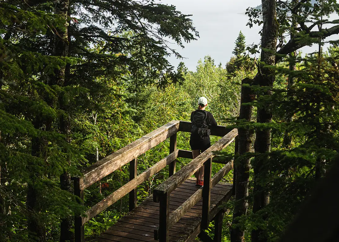 Point de vue au Parc national du Bic dans le Bas-Saint-Laurent