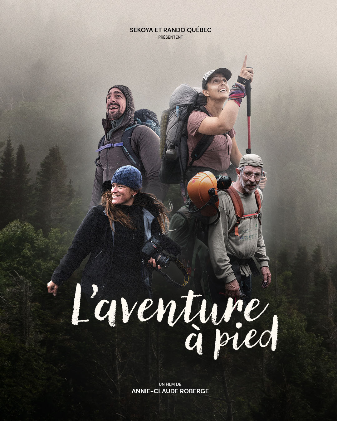 Affiche L'aventure à pied