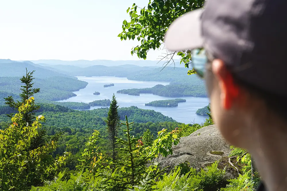 Sur le Sentier national dans les Hautes-Laurentides